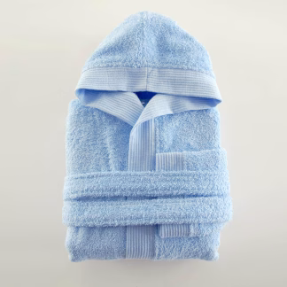 Twist - Σιελ Μπουρνουζι Παιδικο Με Κουκουλα Σιελ 14-16