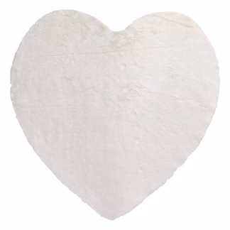 Πατάκι Rabbit Art 9640 Καρδιά 100x100 Λευκό