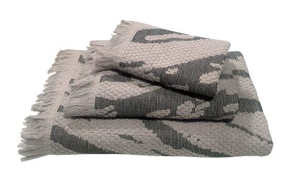 Πετσέτα Le Blanc Πεννιέ Ζακάρ 525gr/m2 NAXOS Grey Σώματος 70x140
