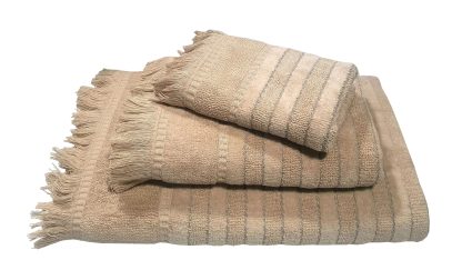 Πετσέτα Le Blanc Πεννιέ Ζακάρ 550gr/m2 PAROS Beige Χειρός 30x50