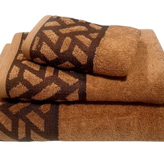 Πετσέτα Le Blanc Πεννιέ Ζακάρ 550gr/m2 MYKONOS Beige Σώματος 70x140