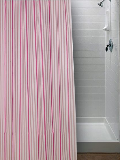 Palamaiki Κουρτίνα Μπάνιου 180x200 STRIPE PINK