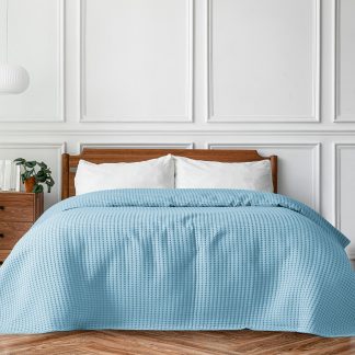 Πικέ μονή waffle Art 1990 L. Blue  170x240 Γαλάζιο   Beauty Home