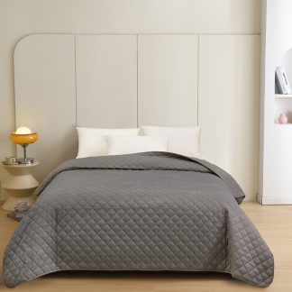 Melinen Home Κουβερλι 220Χ240 Tosca Dark Grey 220Χ240