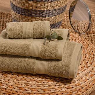 Melinen Home Πετσετεσ Σετ 3 Τεμαχιων Kenzo Olive 70Χ140