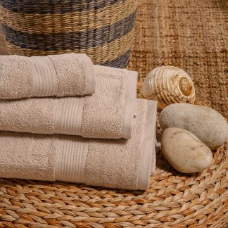 Melinen Home Πετσετεσ Σετ 3 Τεμαχιων Kenzo Beige 70Χ140