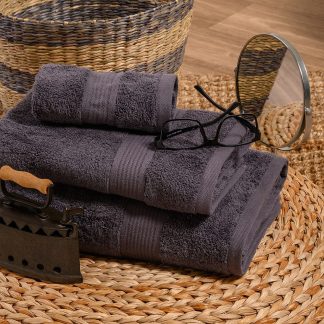 Melinen Home Πετσετεσ Σετ 3 Τεμαχιων Kenzo Anthracite 70Χ140