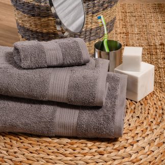 Melinen Home Πετσετεσ Σετ 3 Τεμαχιων Kenzo Grey 70Χ140
