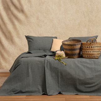 Melinen Home Σετ Σεντονια Μονα Blaze Petrol Ultra Line 170Χ270