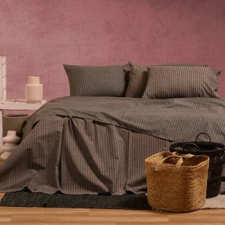 Melinen Home Σετ Σεντονια Μονα Blaze Brown Ultra Line 170Χ270