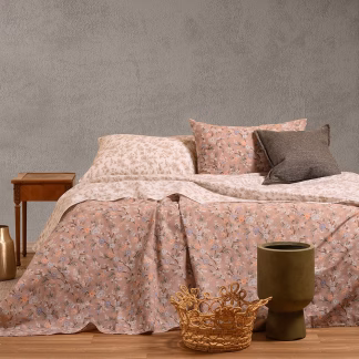 Melinen Home Σετ Σεντονια Διπλα (Λ) Amy Beige Ultra Line 205Χ270