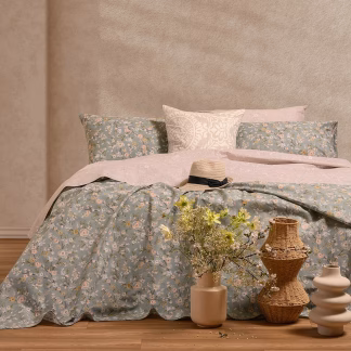 Melinen Home Σετ Σεντονια Διπλα Amy Aqua Ultra Line 205Χ270