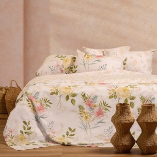 Melinen Home Σετ Σεντονια Μονα Sylvie Beige Casual Line 170Χ270