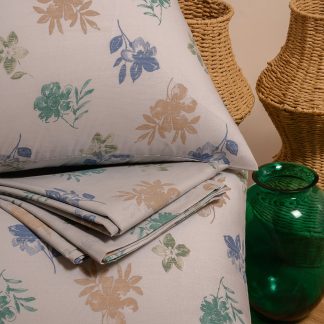 Melinen Home Σετ Κατωσεντονο Elrod Blue (2 Τεμ.) Ημιδιπλο (Λ) Και Μαξιλαροθηκη Casual Line Mini 50X70cm