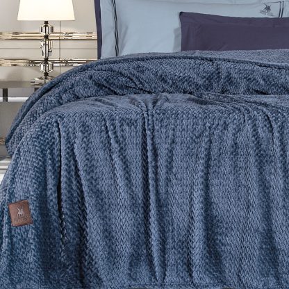 Greenwich Polo Club Κουβερτα 220x240 Fleece Υπερδιπλh 2498 Μπλε
