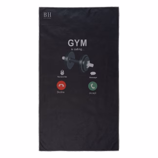 Πετσέτα Γυμναστηρίου Microfiber 2245 50×90 Μαύρο/Γκρι