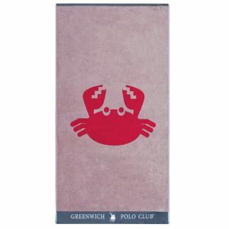 Πετσετα Θαλασσης 70χ140 3661 Γκρι, Κοκκινο