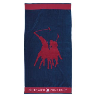 Greenwich Polo Club Πετσετα Θαλασσης 90Χ170 3853 Κοκκινο - Μπλε Κοκκινο - Μπλε
