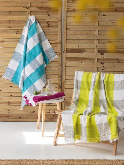 Palamaiki Πετσέτα Θαλάσσης Beach Collection 86x160 Copa BLACK