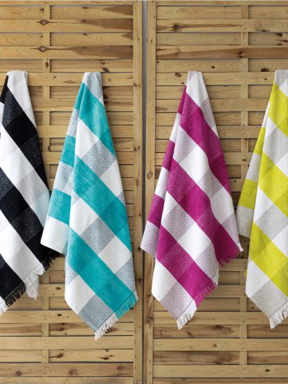 Palamaiki Πετσέτα Θαλάσσης Beach Collection 86x160 Copa BLACK
