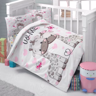 Σετ Σεντόνια Βρεφικά Art 5600 100x150 Ροζ