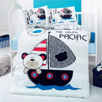 Σετ Σεντόνια Βρεφικά Art 5606 100x150 Μπλε