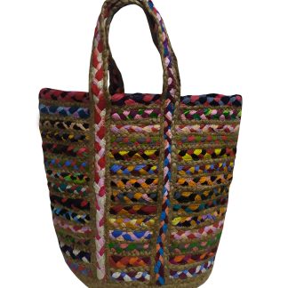 Τσάντα Θαλάσσης ΚΟΜΒΟΣ 100% Γιούτα Multicolor 40x50 - Design 1