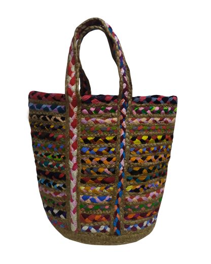 Τσάντα Θαλάσσης ΚΟΜΒΟΣ 100% Γιούτα Multicolor 40x50 - Design 1
