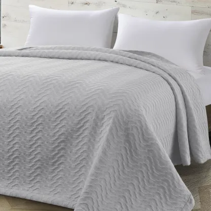 Κουβέρτα King Size Action ζακάρ Art 11174 260x270 Γκρι   Beauty Home