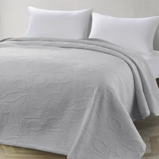 Κουβέρτα King Size Frame ζακάρ Art 11176 260x270 Γκρι   Beauty Home