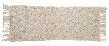Χαλί Macrame ΚΟΜΒΟΣ 100% Cotton Natural 60x140