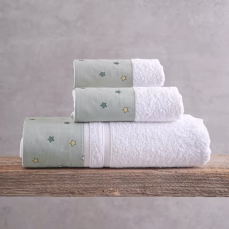 Blaze Πρασινο - Σετ Πετσετες 3τεμ. Πρασινο Σετ 3 Τεμαχιων (30x50, 50x90, 80x150) Συσκευασια Σακουλας