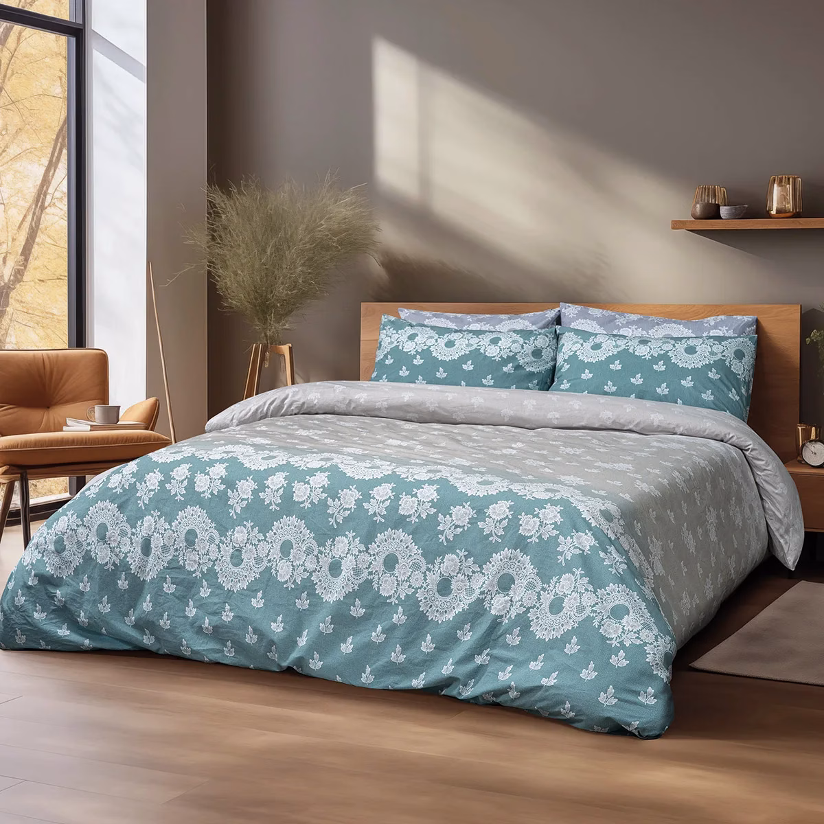 LINO ΣΕΤ ΣΕΝΤΟΝΙΑ DIMEL PETROL 240X260 LINO ΣΕΤ ΣΕΝΤΟΝΙΑ DIMEL PETROL 240X260