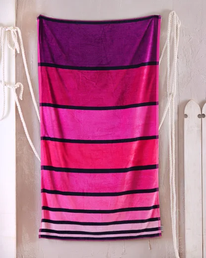 Rythmos Cabana Pink - Πετσετα Θαλασσης Βελουτε 86X160 Ροζ