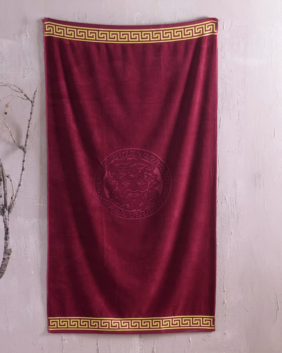 Poseidon Bordeaux - Πετσετα Θαλασσης Βελουτε 86x160 Μπορντο Poseidon Bordeaux - Πετσετα Θαλασσης Βελουτε 86x160 Μπορντο