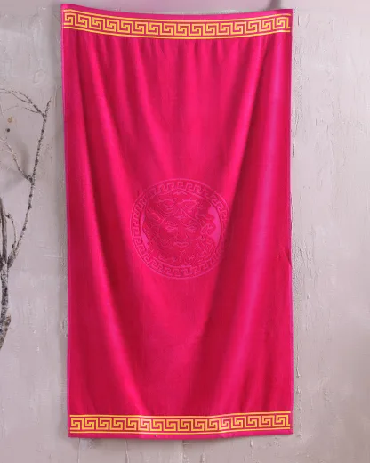 Rythmos Poseidon Fuchsia - Πετσετα Θαλασσης Βελουτε 86X160 Φουξια