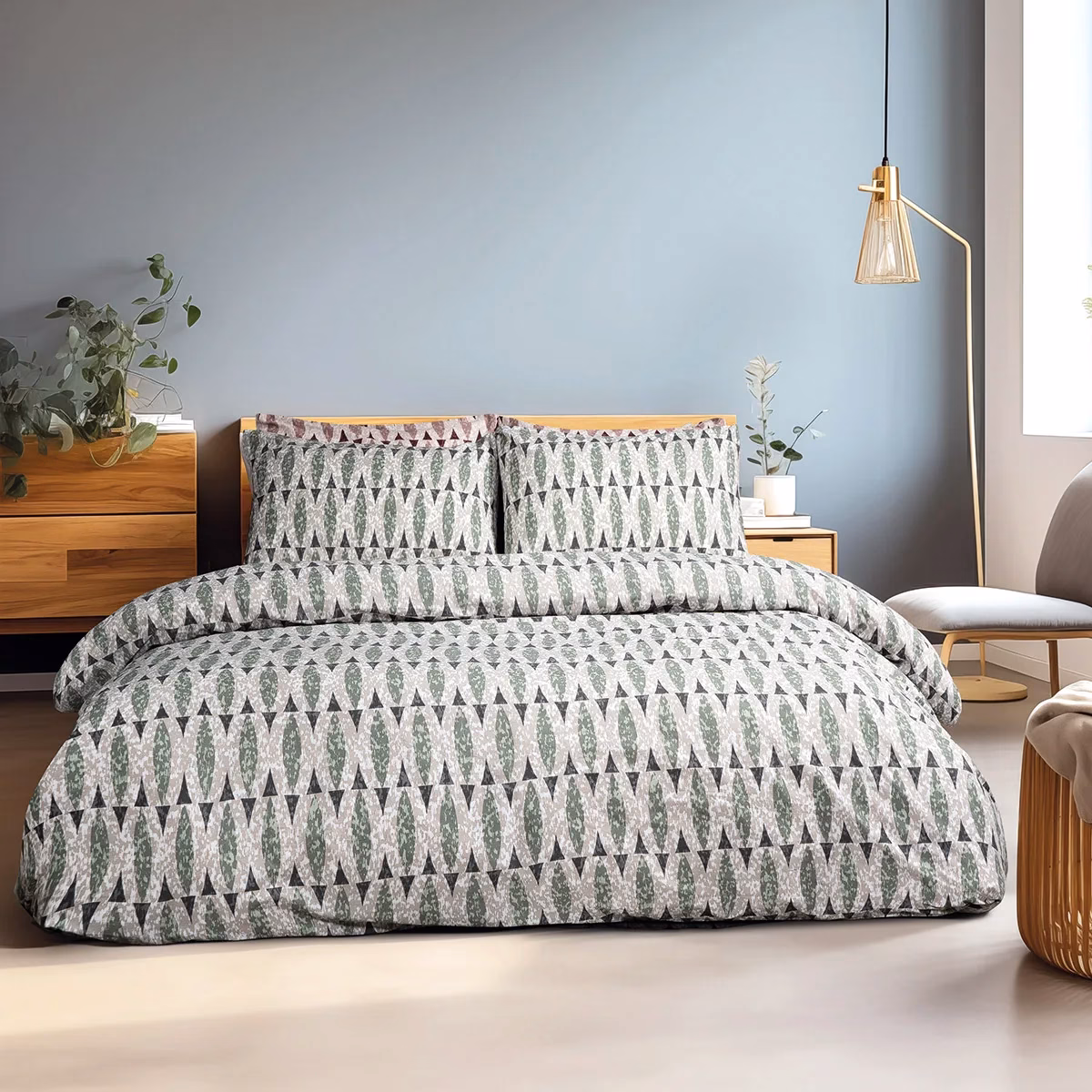 LINO ΣΕΤ ΠΑΠΛΩΜΑΤΟΘΗΚΗ LINEAR OLIVE 220Χ240 LINO ΣΕΤ ΠΑΠΛΩΜΑΤΟΘΗΚΗ LINEAR OLIVE 220Χ240