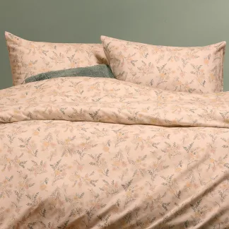 Melinen Home Σεντονι (Σετ 2 Τεμ.) 120Χ200 Agnes Ecru Winter Line Mini 53X72cm