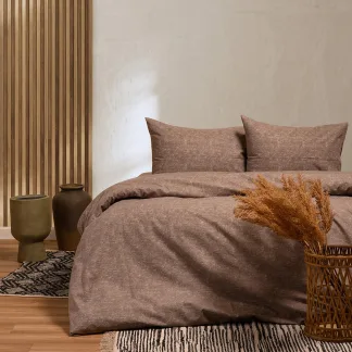 Melinen Home Σετ Σεντονια Φανελενια Μονα Hope Mocca (170X260) 170Χ260