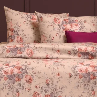 Melinen Home Σεντονι (Σετ 2 Τεμ.) 120Χ200 Peonia Rose Winter Line Mini 53X72cm