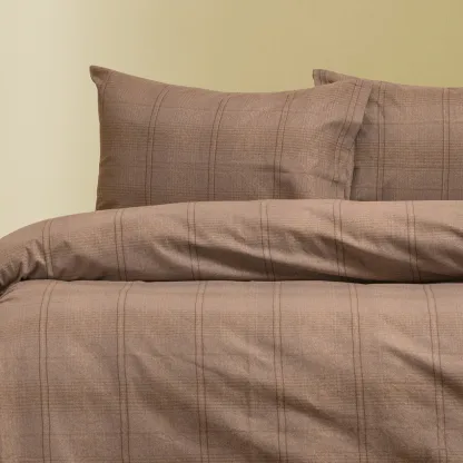 Melinen Home Σεντονι (Σετ 3 Τεμ.) 180Χ200 Solo Choco Winter Line Mini 53X72cm