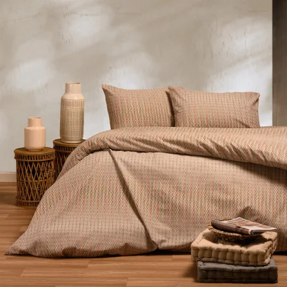 Melinen Home Σετ Σεντονια Φανελενια Μονα Tundra Beige (170X260) 170Χ260