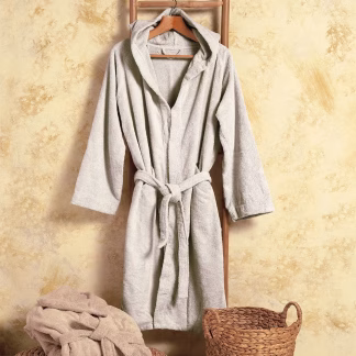 Μπουρνουζι Ενηλικων Bloom Ecru Large