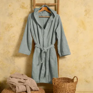 Melinen Home Μπουρνουζι Ενηλικων Bloom Aqua Xlarge XL