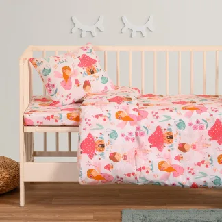 Melinen Home Παπλωματοθηκη Κούνιας Magic Pink Baby Line (110X160) 110Χ160