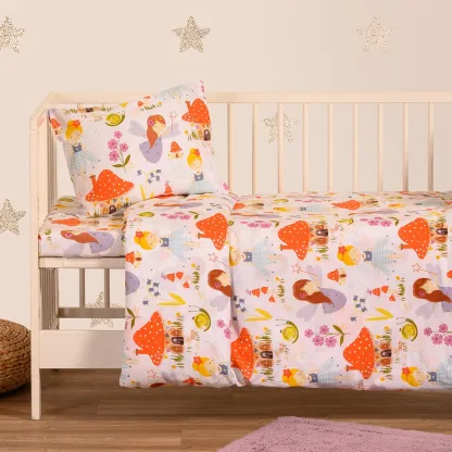 Melinen Home Παπλωματοθηκη Κούνιας Magic Peach Baby Line (110X160) 110Χ160