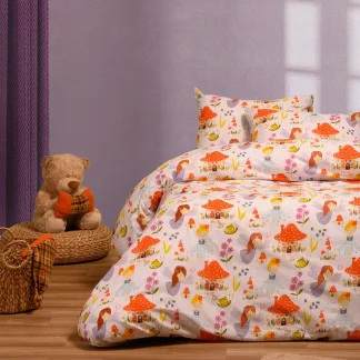 Melinen Home Παπλωματοθηκη Μονη Magic Peach Kids Line (165X245) 165Χ245
