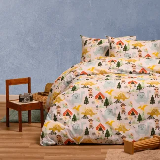 Melinen Home Σετ Σεντονια Μονα Explorer Red Kids Line (170X270) 170Χ270