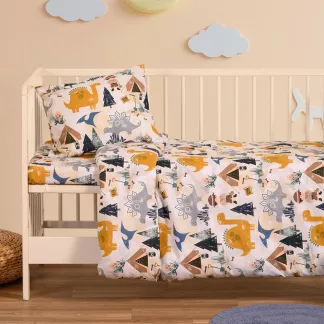 Melinen Home Σετ Σεντονια Κούνιας Explorer Blue Baby Line (120X170) 120Χ170