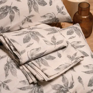 Melinen Home Σεντονι (Σετ 2 Τεμ.) 100Χ200 Calvert Grey Ultra Line Mini 50X70cm